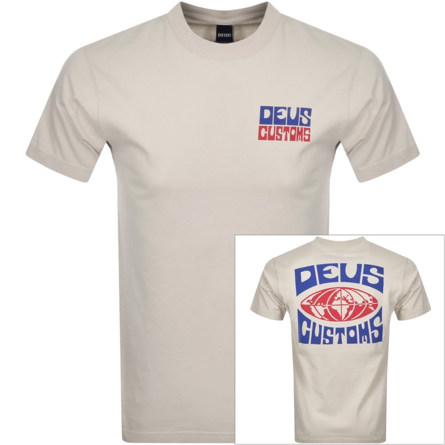 Alternative Image for ProductDeus Ex Machina Won Ton T Shirt Beige1